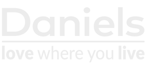 Daniels love where you live whtite logo