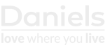 Daniels love where you live whtite logo